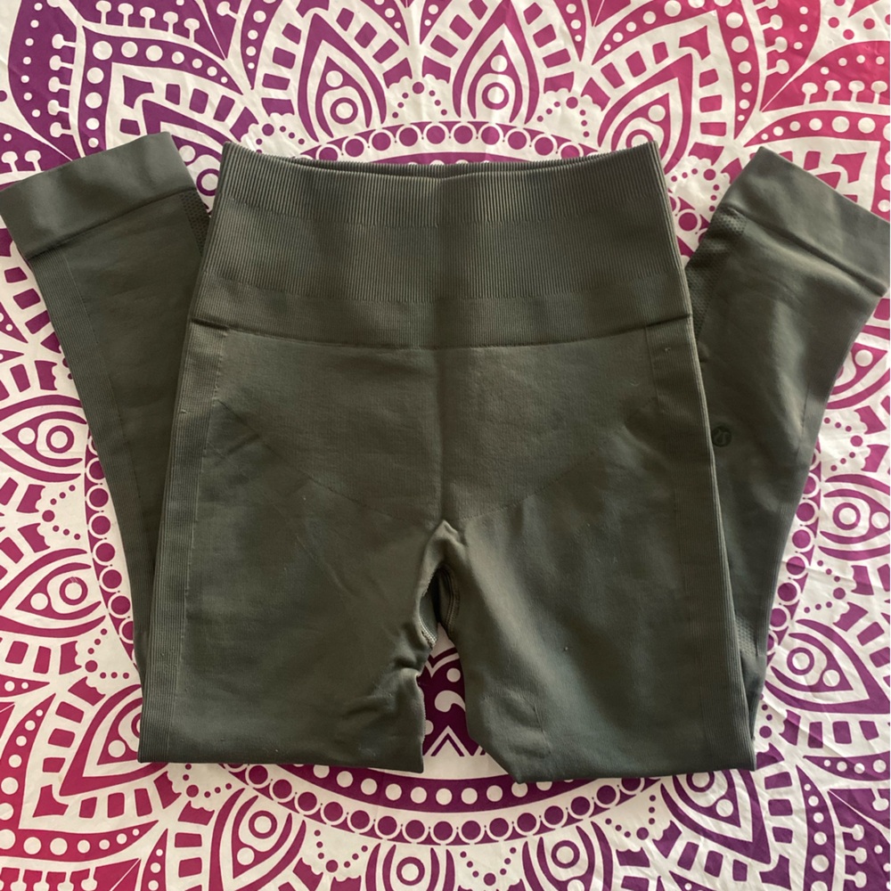 lululemon athletica Dark Green Leggings